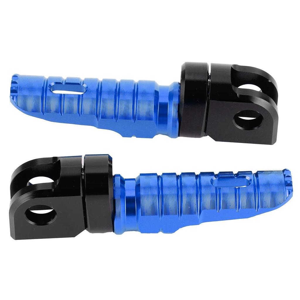 Yctze Pair of Front Foot Pegs Aluminum Alloy Pedals Fits Kawasaki Ninja Z125PRO Z250 / SL Z400Z900 (Blue)
