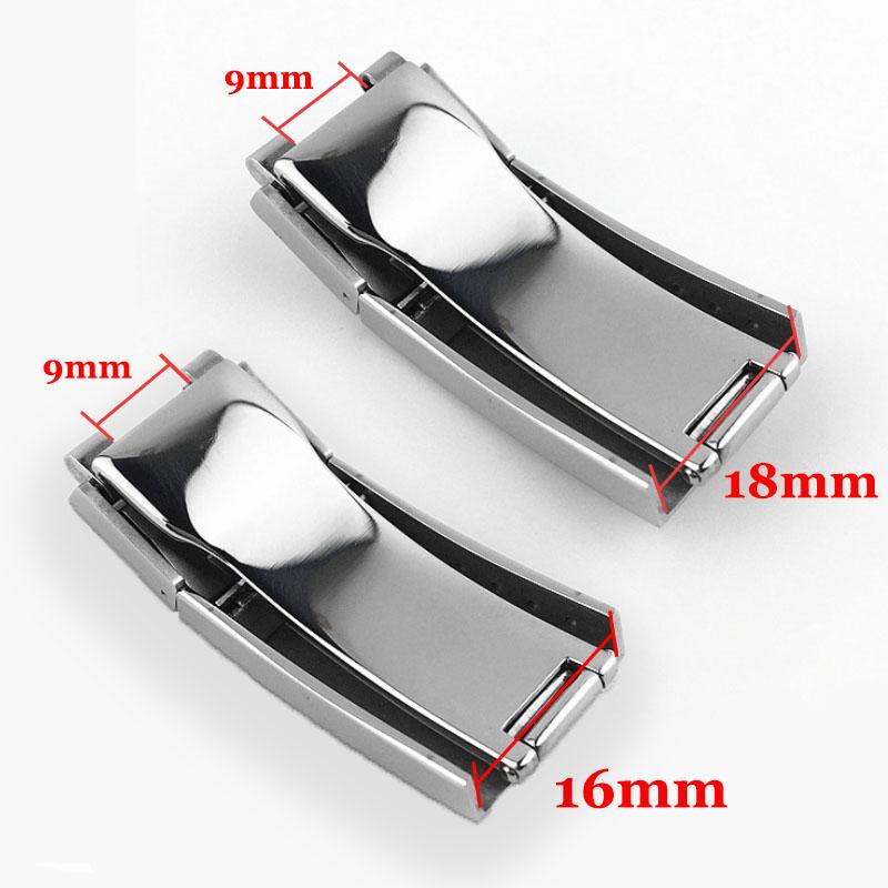 9x16mm Watch Band Clasp for Rolex  GMT Yacht-Master Submariner Daytona Stainless Steel Adjustable Metal Button Watch Buckle