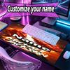 Custom Name Personalized Michael Jackson Pattern Mousepad, Laptop PC Desk Mat, Decorative Desk Mat for Home Keyboard Pad Gift