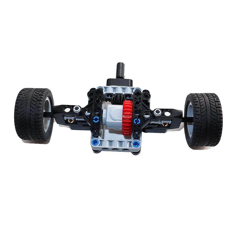 Building Blocks Drive Car Front Back Suspension Steering System Differential Gears Self-Locking Bricks MOC Technical Parts