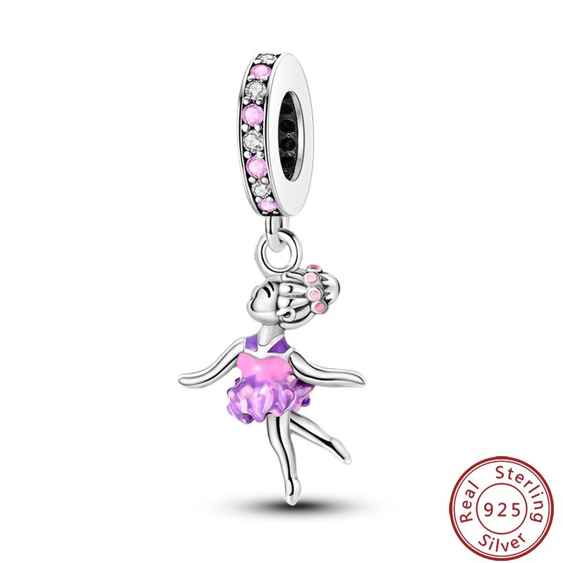 Sports Series Copper Football Badminton Boxing Yoga Ballet Charms Beads 3Mm Diy Fine Jewelry