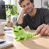 PLA Lizard Model 3D Printed Bearded Dragon Figure, Realistic Fidget Toy with Simulated Flexible Joints, Articulated Reptile for Desk Decoration