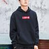 Li Ning Logo Embroidery Casual Hooded Pullover Fleece Lined Sweatshirt Unisex New Standard Black AWDR615-3