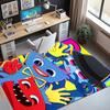 Huggy Wuggy Pattern Rug, Indoor/Outdoor Mat, for Picnic, Gameroom, Bedroom, Office, Living Room, Home Decor Carpet, Birthday Gift