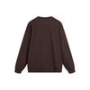 Li-Ning Weekend Youth Letter Print Round Neck Pullover Sweatshirt Unisex Sweatshirt Charcoal-Brown AWDU797-4