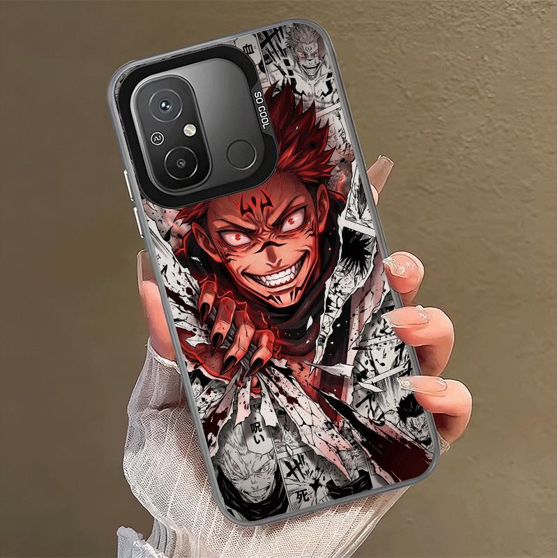 Anime Ryomen Sukuna JUJUSU Soft Phone Case for Xiaomi Redmi 15C 15 14C 13C 12C Poco X5 X6 X7 Pro X3 F8 F7 Ultra M8 13 12 Cover B