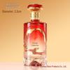 Embossed Transparent Glass Wine Bottle - Empty, High-Grade, Sealed Mountain Base for Baijiu Collection and Portioning (1 Jin Capacity)