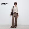 ONLY Women's Elegant Tweed Wool Blend Coat