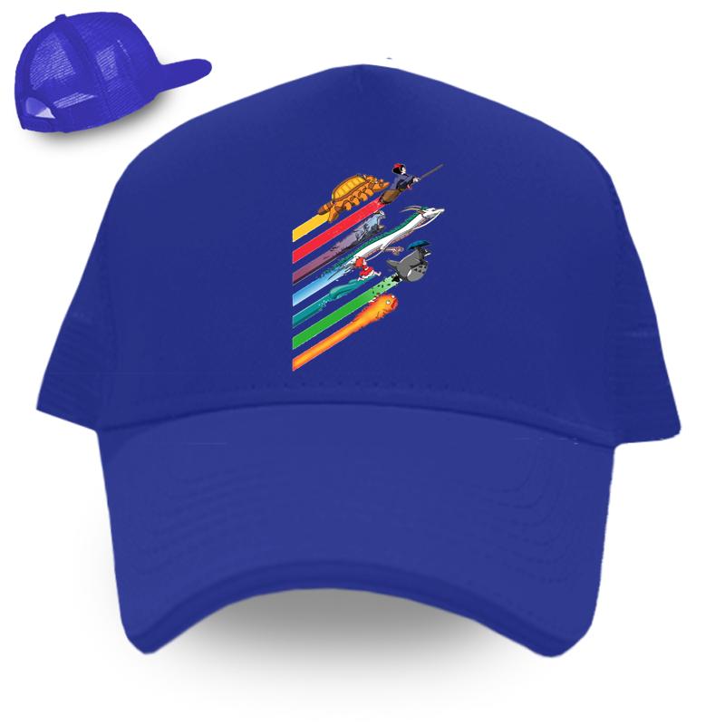 Rainbow Speed ​​Race Totoro Sköldpadda Spel Basebollkeps STUDIO GHIBLI Miyazaki Anime Unisex Damkepsar Mode Hiphop Hatt