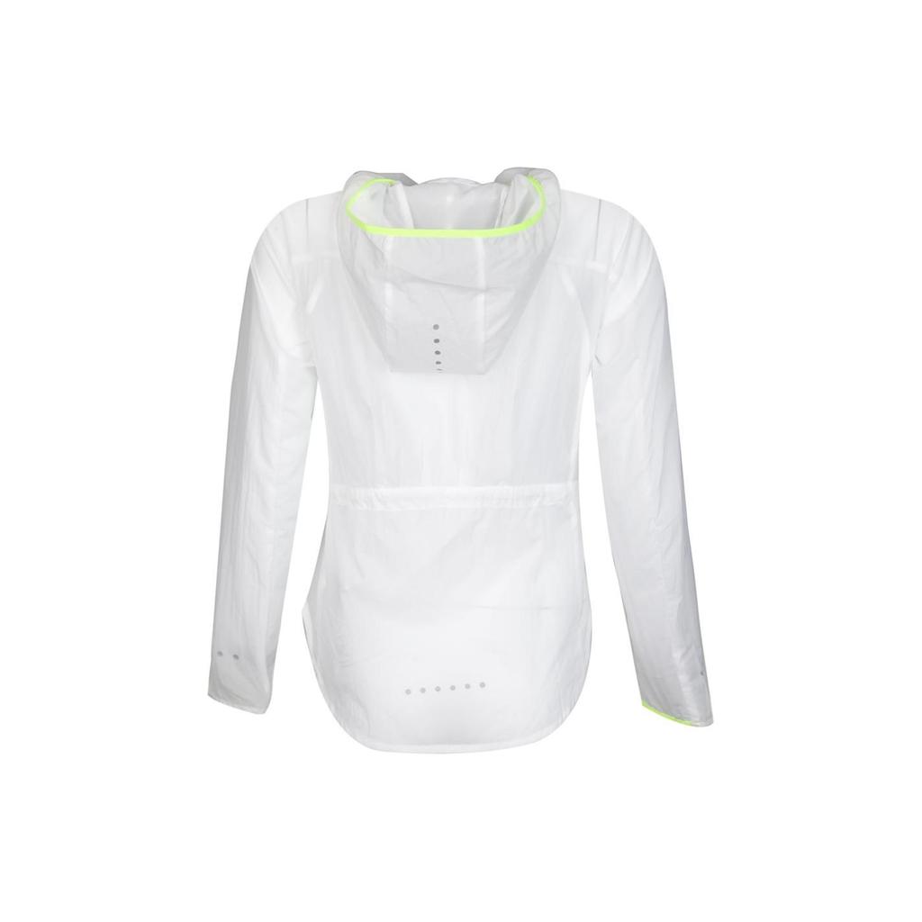 Nike Solid Logo Reflective Trim Zipper Hooded Jacket Kids jackets White 845590-100