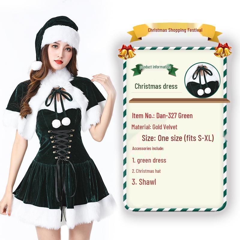 2023 Weihnachtsmann Weihnachtskostüm und Cosplay-Outfit-Set