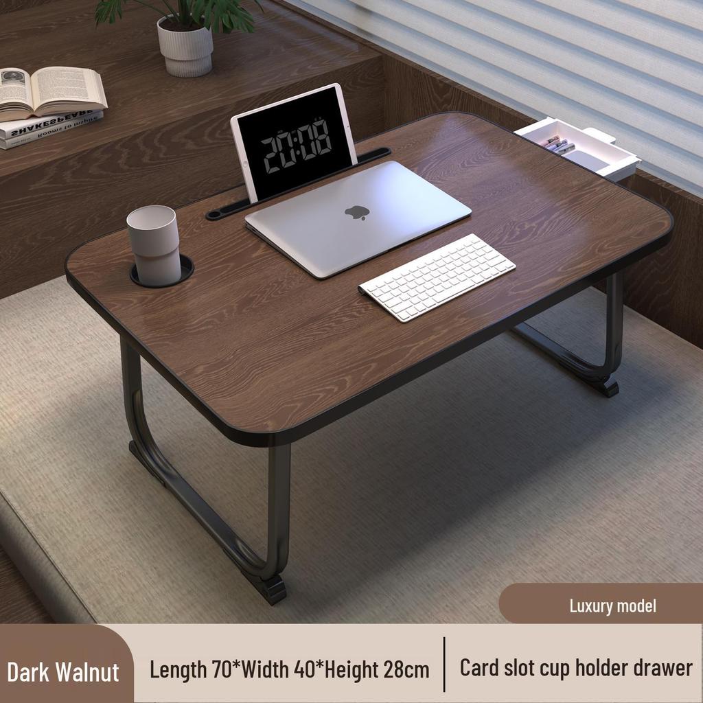 Foldable Bedside Laptop Table: Portable Study Desk and Bay Window Stand