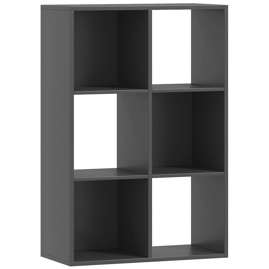 6-Cube Bookshelf - Black