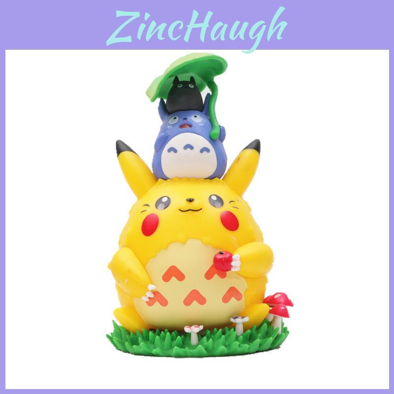 Adorable Pokemon Pikachu My Neighbor Totoro Decorative Character Figure Model Toy For Collectors