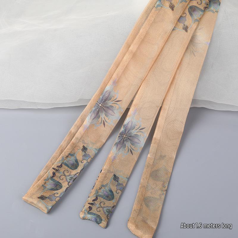 Restaurierte Farbe Traubenblütenvogel Schmetterling Hanfu Haarband