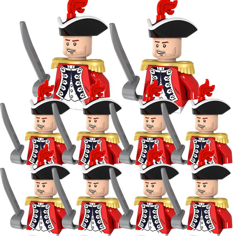 Napoleon Wars Military Figures Army Soliders Weaponry Suit Small Particles Building Blocks Childrens DIY Toys Boys Gifts