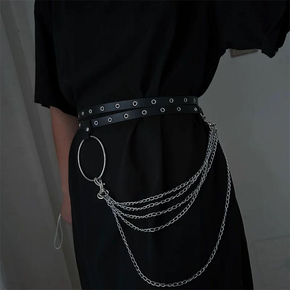 Multi-layer PU Leather Belt Extended Dress Waist Chain Fashion Women Waist Belt  Suit Decoration