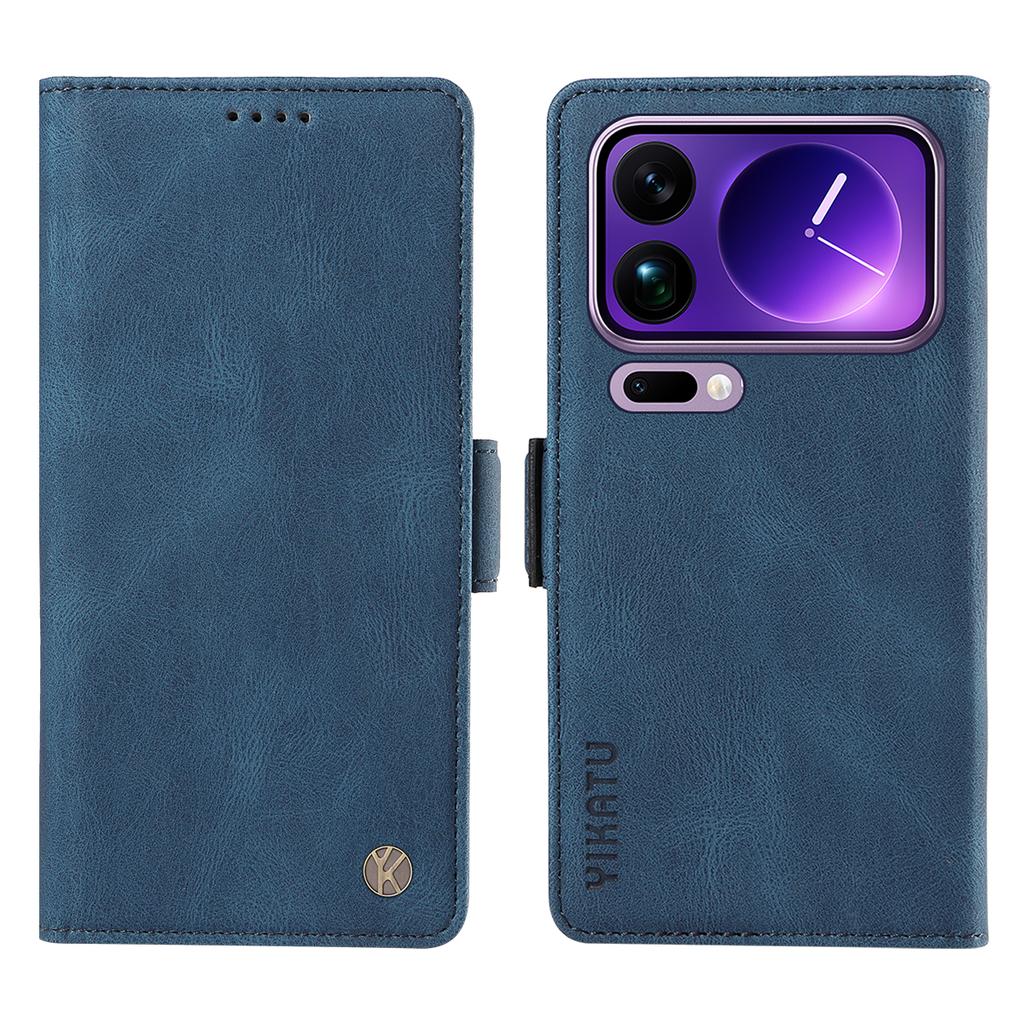 For Xiaomi 17 Pro Max Leather Case YIKATU YK-005 Skin-touch Feeling Wallet Phone Cover