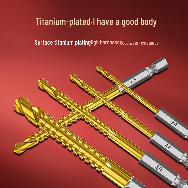 Tiangong Hexagonal Serrated Twist Drill for Wood and Aluminum Cutting