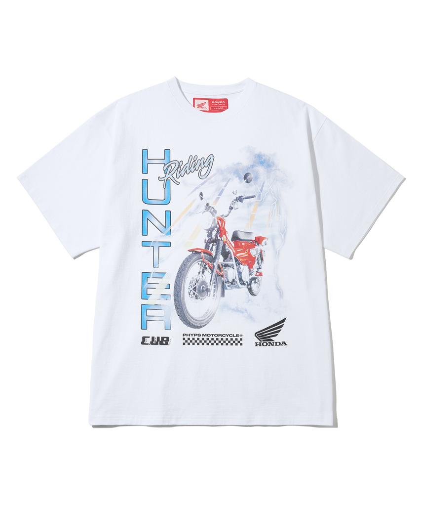 PHYPS MOTORCYCLE Lighting Hunter Cub Short Sleeve White