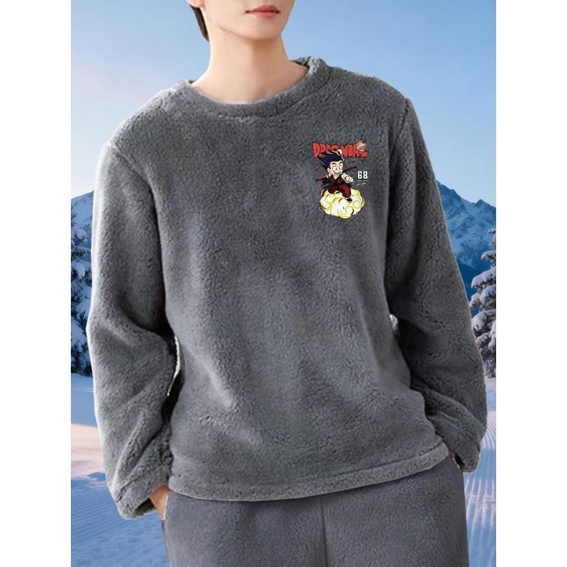 

Dragon Ball Flannel Long Sleeve Shirt, Warm & Anti-Static XXL сірий