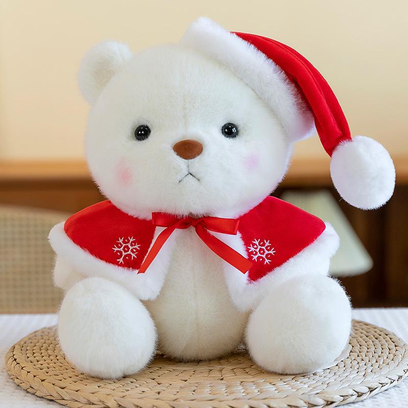New Christmas gift bear doll cute teddy bear plush toy grab machine rag doll decorative gift