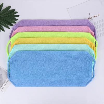 New Soft Bath Towel Exfoliating Stretchable Scrubbing Cloth Full Body Super Absorbent Body Back Scrubber Belt Bathroom Supplies