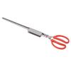 Crab Tongs Stainless Steel Plastic Handles 51cm Length Slot Tip Design Thicken Heat Resistant