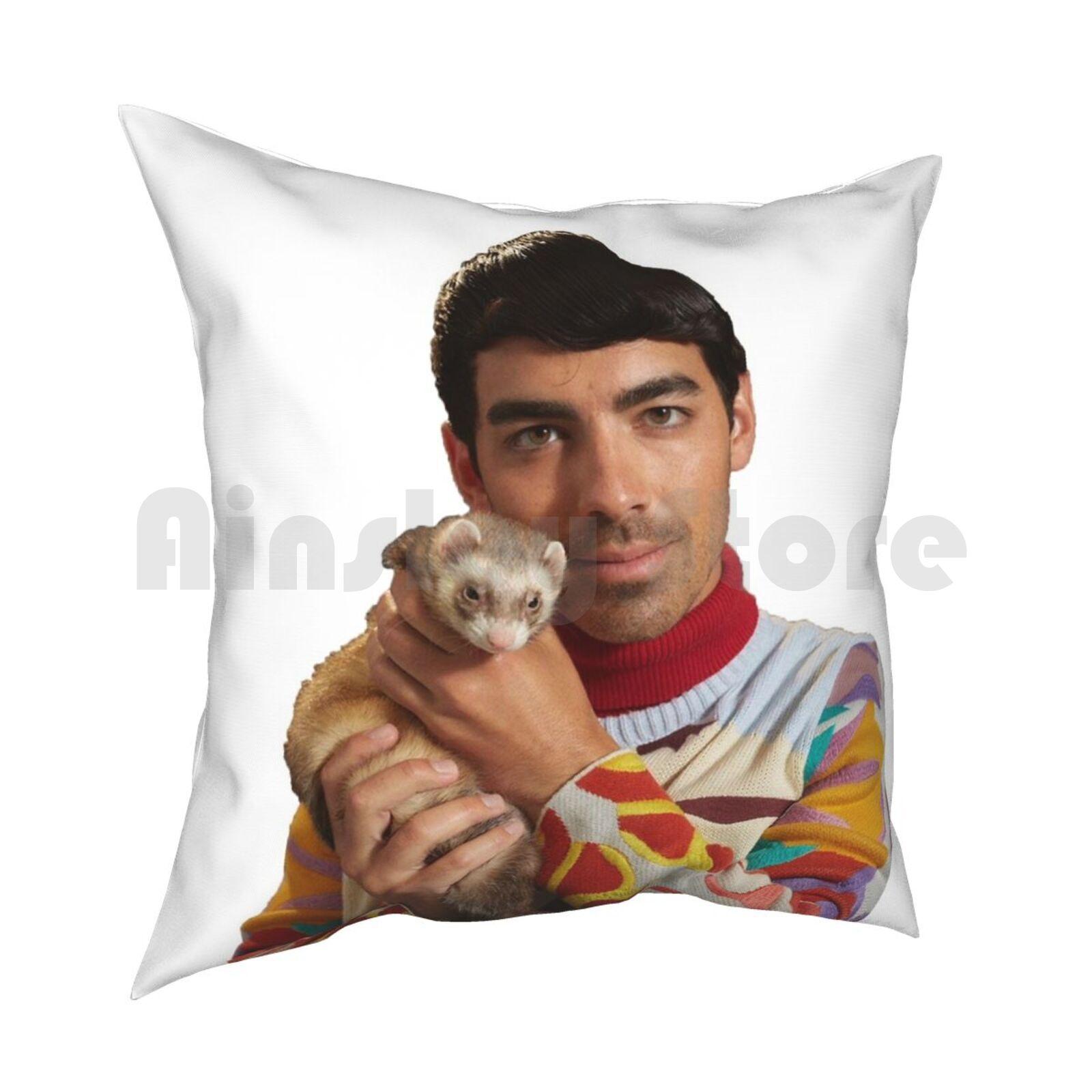 Joe Jonas A Ferret Pillow Case Printed Home Soft Throw Pillow Joe Jonas Jonas The Jonai Jo 30x30cm 12x12in