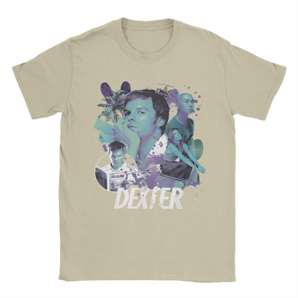 Dexter Morgan Movie Cotton TShirt For Male Summer Crime TV Drama  Retro T Shirts O Neck Tee Shirt Plus Size Hot Sale Clothes