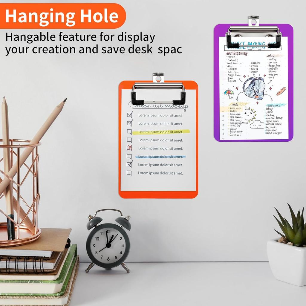 With Low Profile Gold Clip Mini A6 File Folder Document Folder Writing Tablet File Folder Board Clamp Writing Sheet Pad