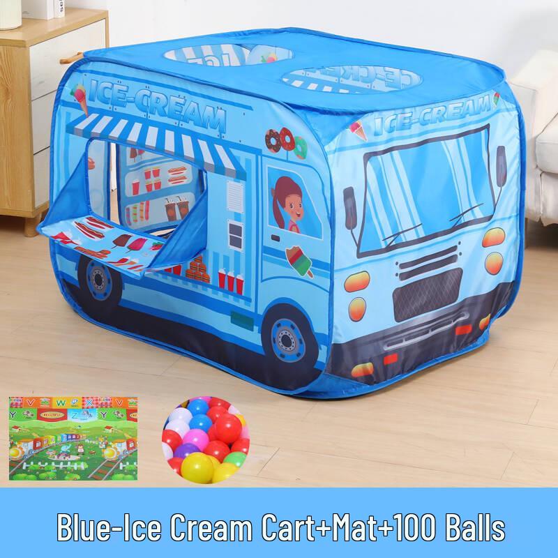 Kids' Indoor Car Tent Playhouse - Foldable Baby Pool & Play Space