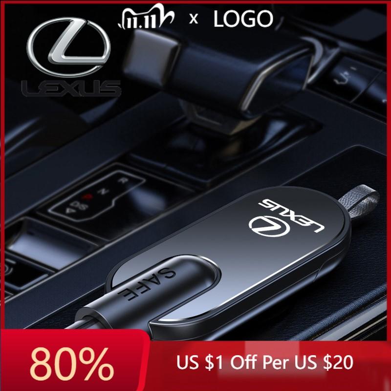 2026 Hot Interior Stickers Car Window Breaker Hammer Seat Belt Cutter For Lexus IS250 IS200 CT200h GS300 LS430 RX450h LX570 IS30