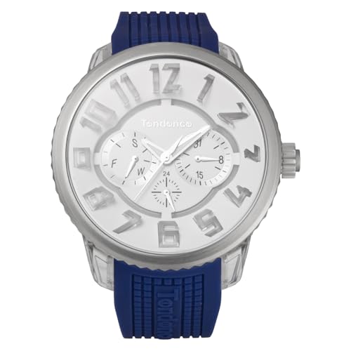 

TENDENCE FLASH TY562002-BU-AM Унісекс Годинник, Кварцовий Механізм, Водонепроникність 10 ATM, Мінеральне Скло, Білий Циферблат, Нейлон/Нержавіюча Сталь [Паралельний Імпорт