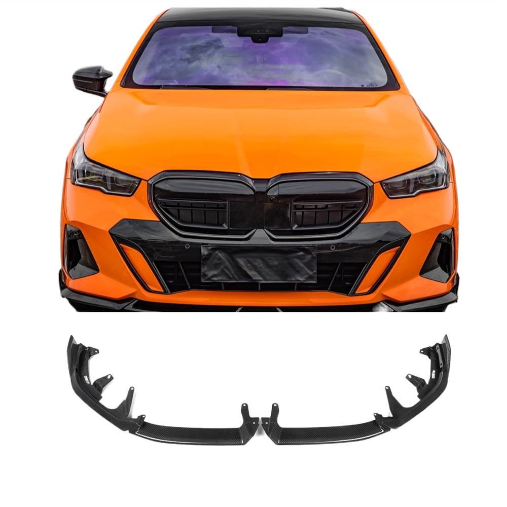 Fits BMW 5 Series G60/G68 2024+: MP Style Front Lip 4-Piece Sport Spoiler Kit