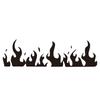 Flame Sticker Flame Stickers Decals For Motorcycles Decorative Non-Fading Helmet Decor Racing Auto Accessories For Vehicles