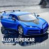 1/32 Bugatti Centodieci Zliatinový Model Športového Auta Odlievaný Kov Závodné Autá Vozidlá Modelová Kolekcia Zvuk a Svetlo Detské Hračky Darček