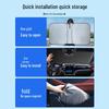Compact Rear Window Sunshade Umbrella - Heat Insulation & Light Blocking for Cars