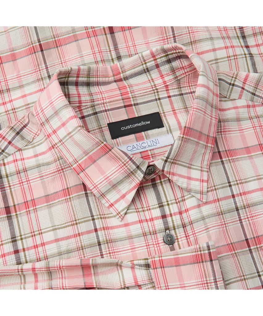 Keoseuuteommellou Red Oversized Fit Check Shirt Cwsam26204Rex