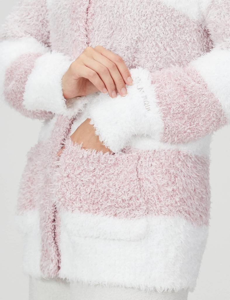 Gelato Melange 3 Border Shawl Cardigan PWNT205134 Shawl Neck PNK F [Gelato Pique] Women's