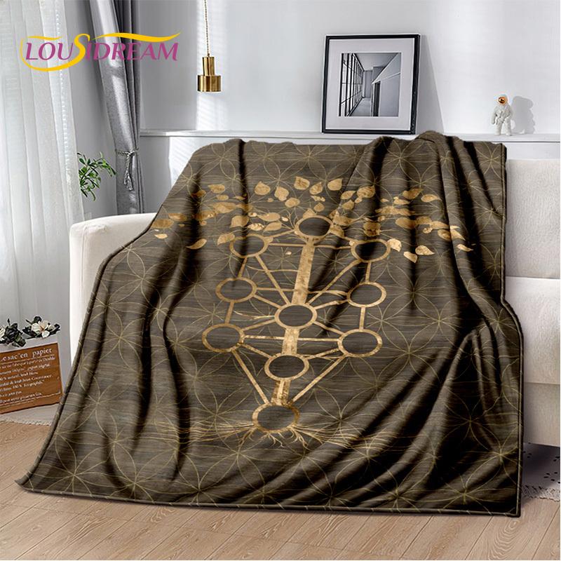Nature Tree of Life Nordic Mythology Yggdrasil Soft Throw Blanket for Home Bedroom Bed Sofa Picnic Travel Office Gift Cover Kids
