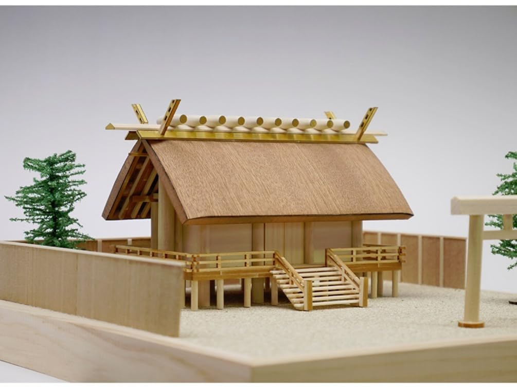 Woody Joe Shrine Wooden Model Assembly Kit 1/150 Shinmei-zukuri (Building)