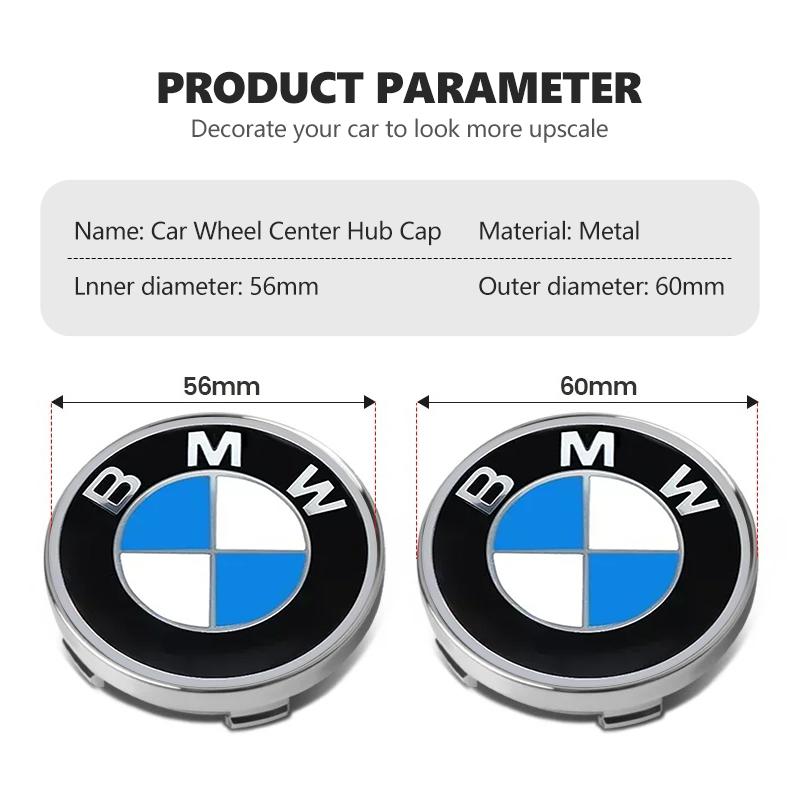 For BMW C4pcs 60mm Car Wheel Center Cover Hub Cap Auto Decoration Accessories For BMW X1 X2 X3 X4 X5 X6 F49 F39 F25 G01 F16 G06 G07 F25
