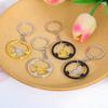 Mini Steering Wheel Keychain Bright Metallic Finish Wear Proof Key Pendant for Boyfriends Birthday Surprise Gift