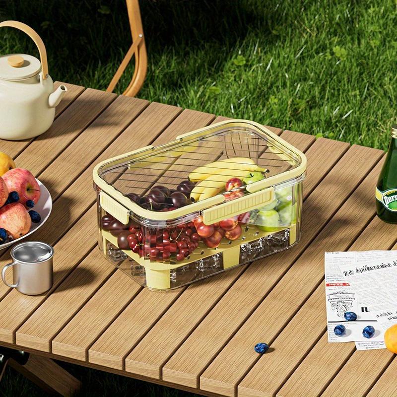 Handheld Portable Fresh-keeping Box, Outdoor Camping, Spring Outing, Picnic, Fruit Bento Box, Refrigerator, Refrigerated Sealed Box