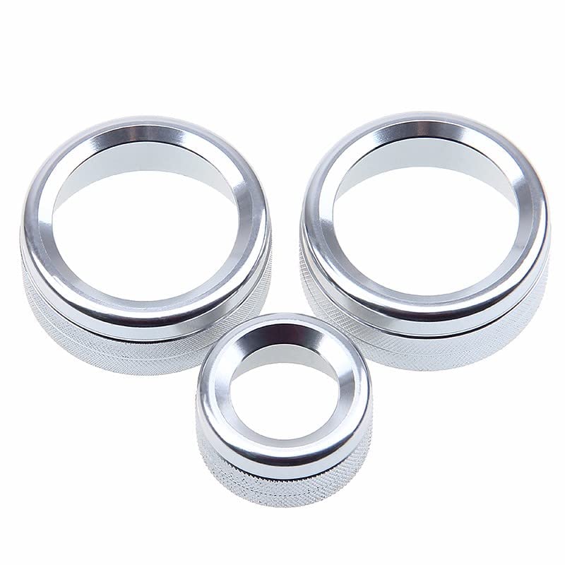 

Eaglerich 3 шт./лот Накладка на переключатель регулировки кондиционера автомобиля, Накладка на ручку, Регулировочное кольцо, Декоративное кольцо на ручку кондиционера/аудиосистемы