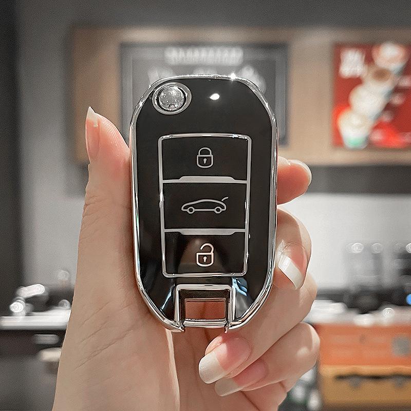 

Чехол для ключа автомобиля Peugeot: Подходит для моделей Dongfeng 4008, 2008, 5008, 308, 408, 508L, 3008