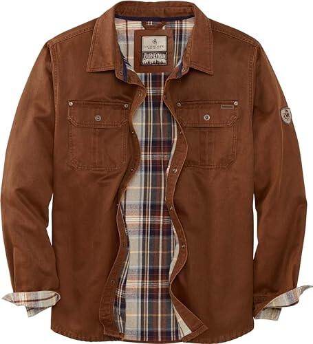 

Демисезонная куртка Legendary Whitetails journeyman shirt jacket flannel lined water resistant copper rust L