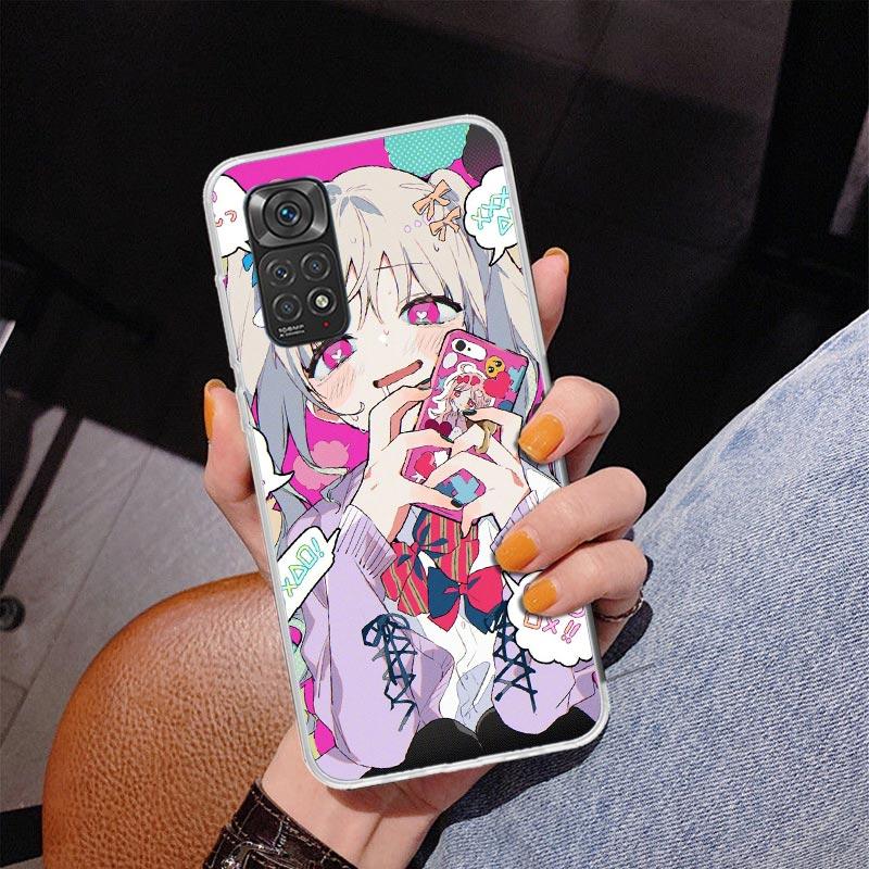 Cute Anime Girl INS Phone Case For Xiaomi Redmi Note 15 14 13 12S 12 11 Pro Plus 14S 11S 11E 10 10S 11T 5G Personalized Cover Re
