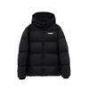 Womens Short Puffer Jacket Black Hooded Cotton Coat Winter Warm Thick Casual Outerwear